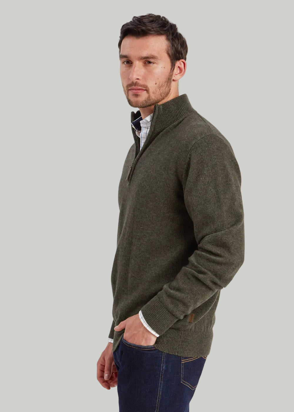 Calton Cotton Cashmere 1/4 Zip Jumper
