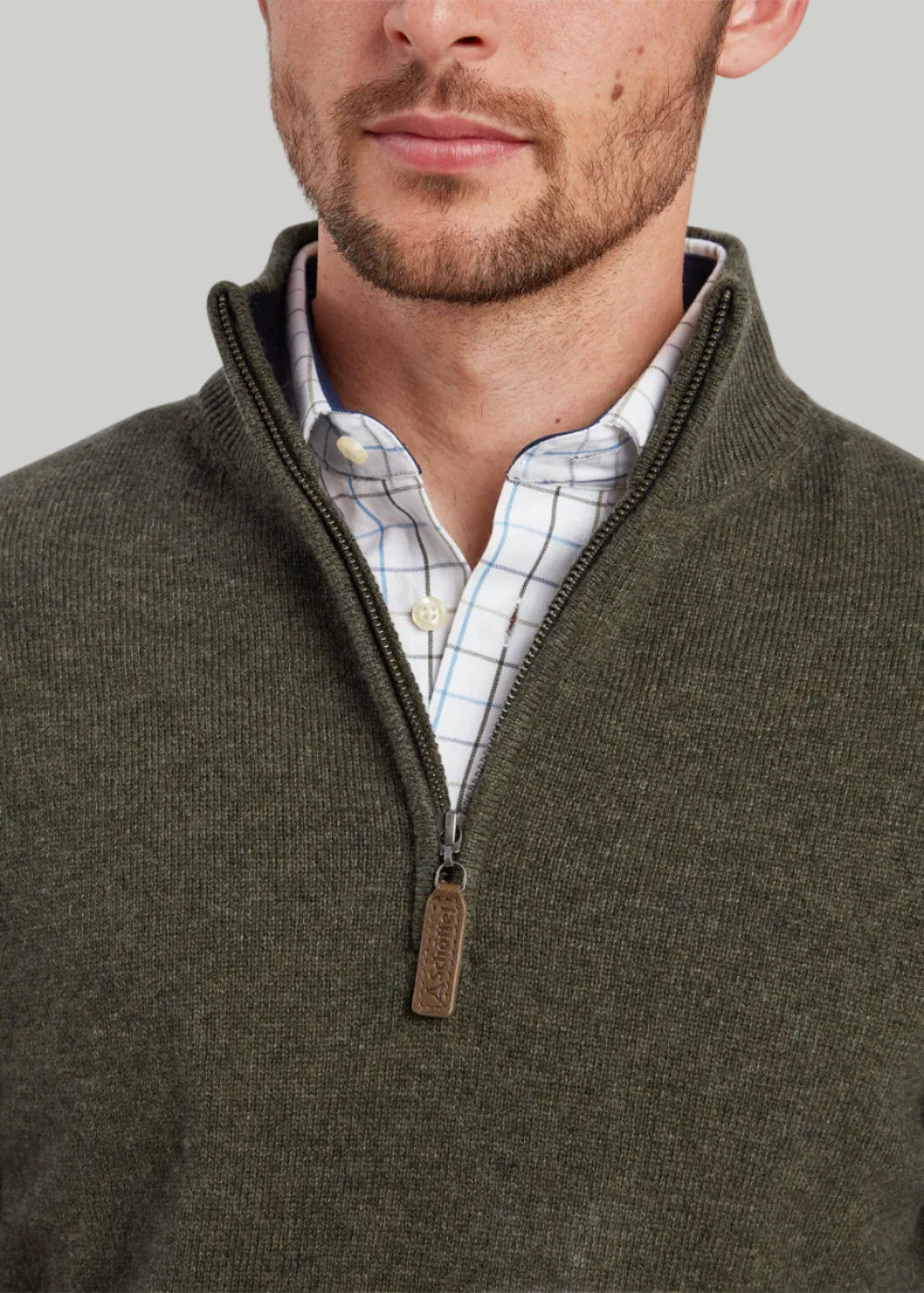Calton Cotton Cashmere 1/4 Zip Jumper