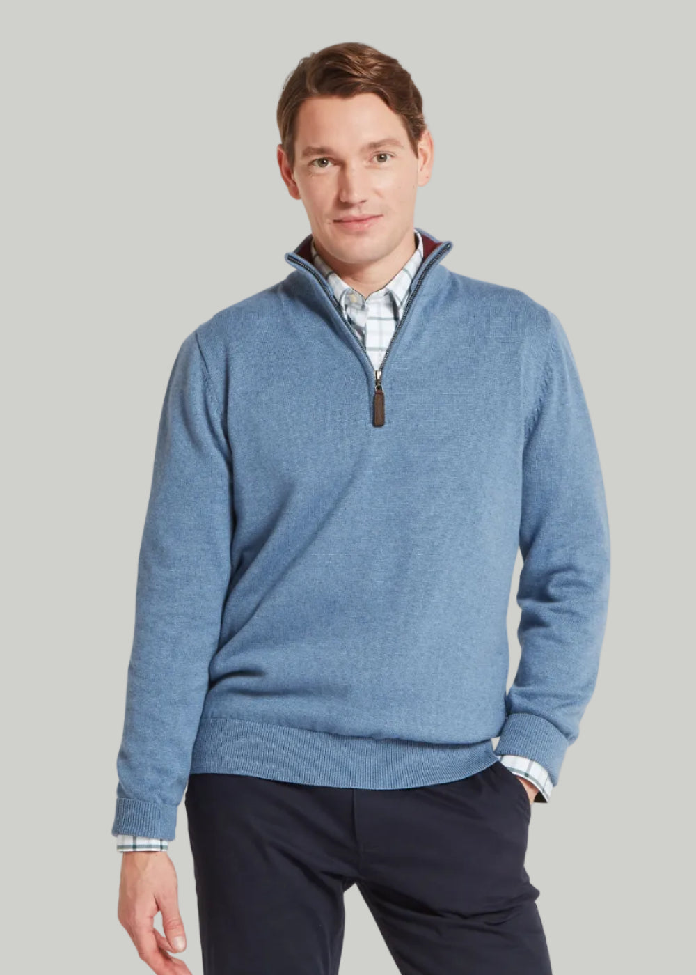 Calton Cotton Cashmere 1/4 Zip Jumper