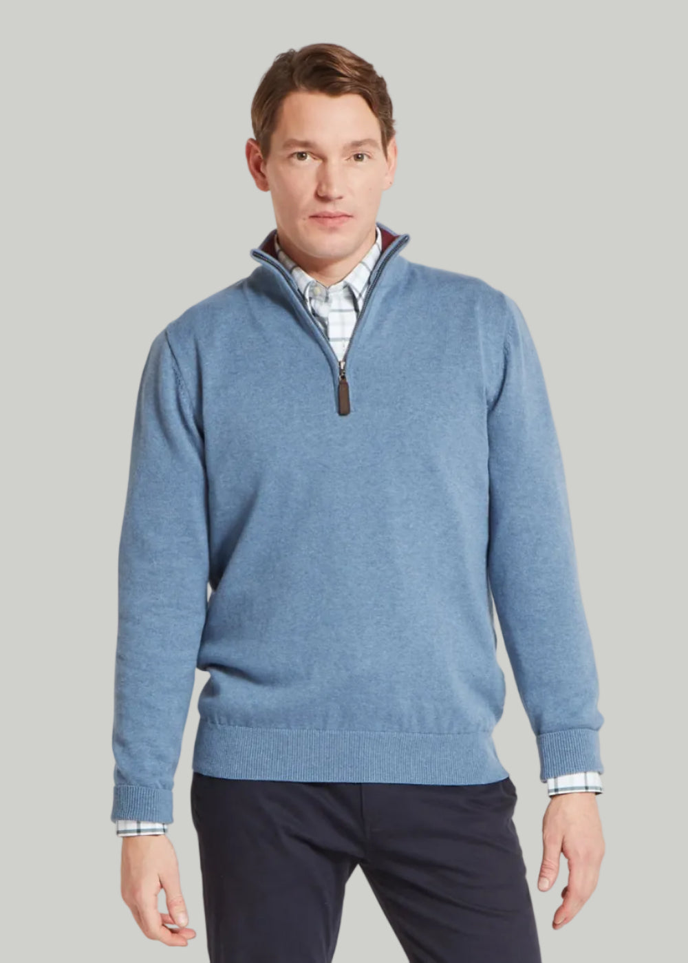 Calton Cotton Cashmere 1/4 Zip Jumper