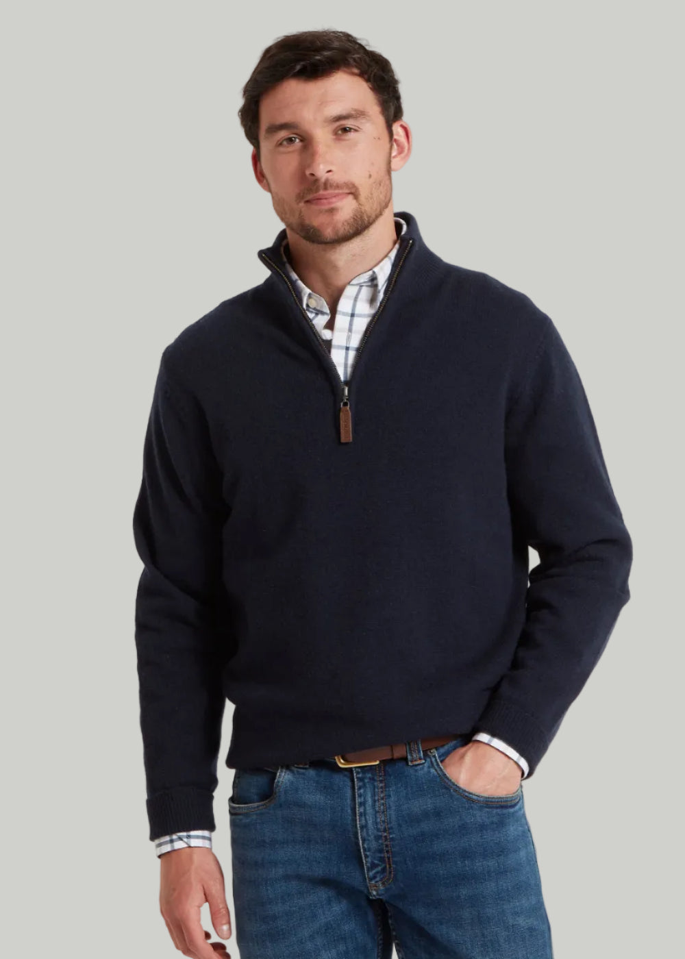 Calton Cotton Cashmere 1/4 Zip Jumper