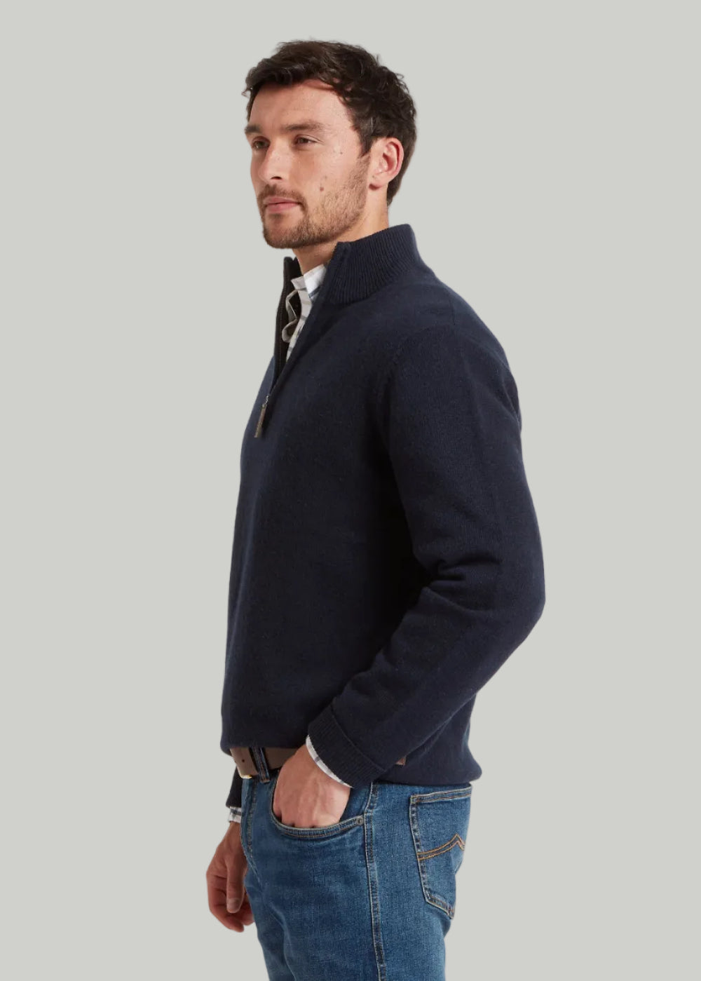 Calton Cotton Cashmere 1/4 Zip Jumper