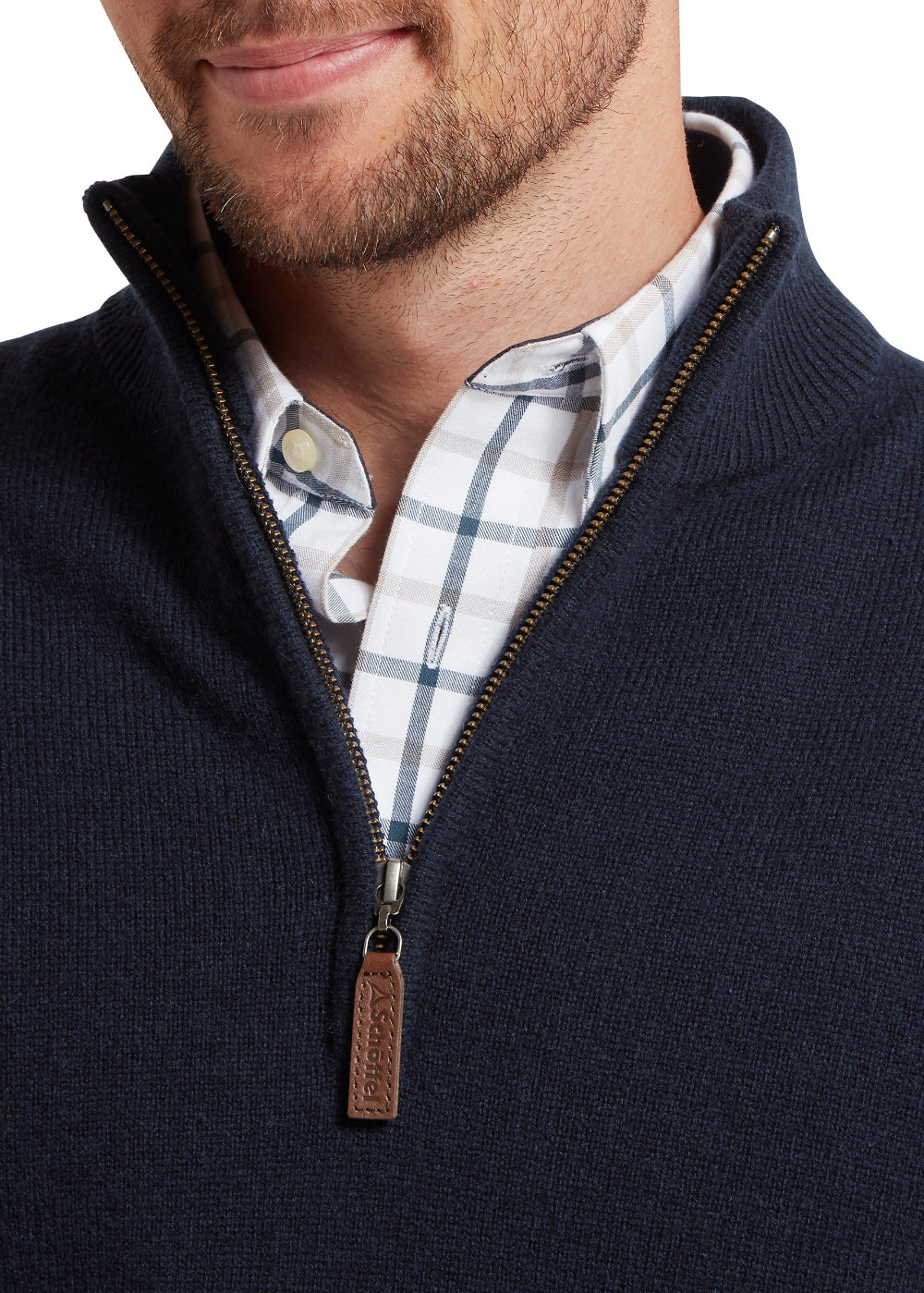 Calton Cotton Cashmere 1/4 Zip Jumper