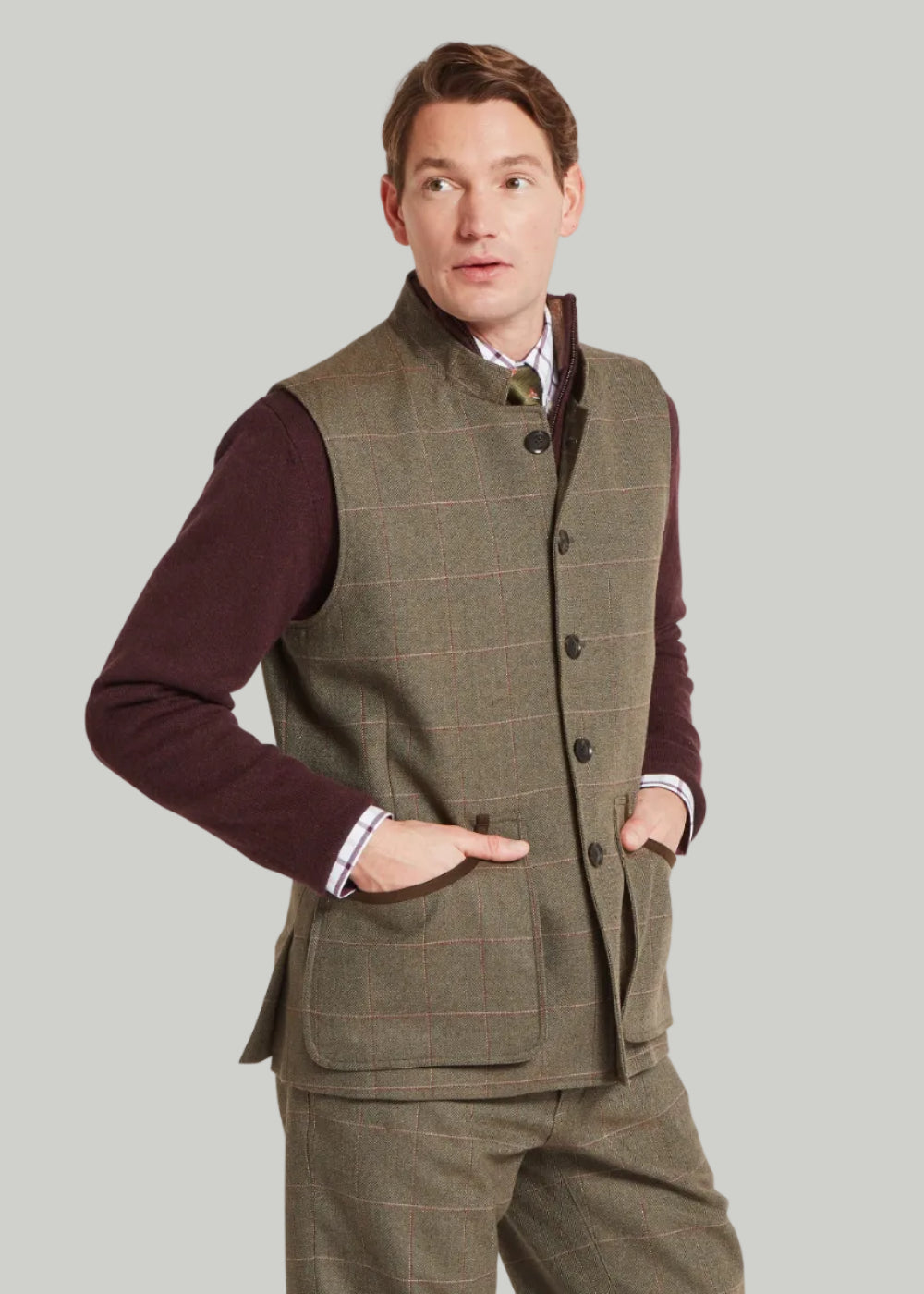 Holcot Tweed Waistcoat AW26 - Lochlane Tweed
