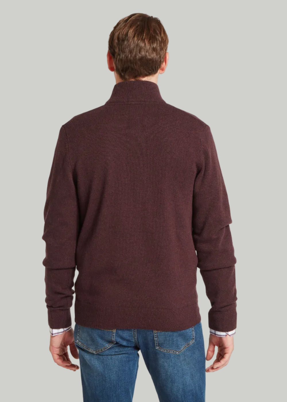 Lewis Lambswool 1/4 Zip Jumper