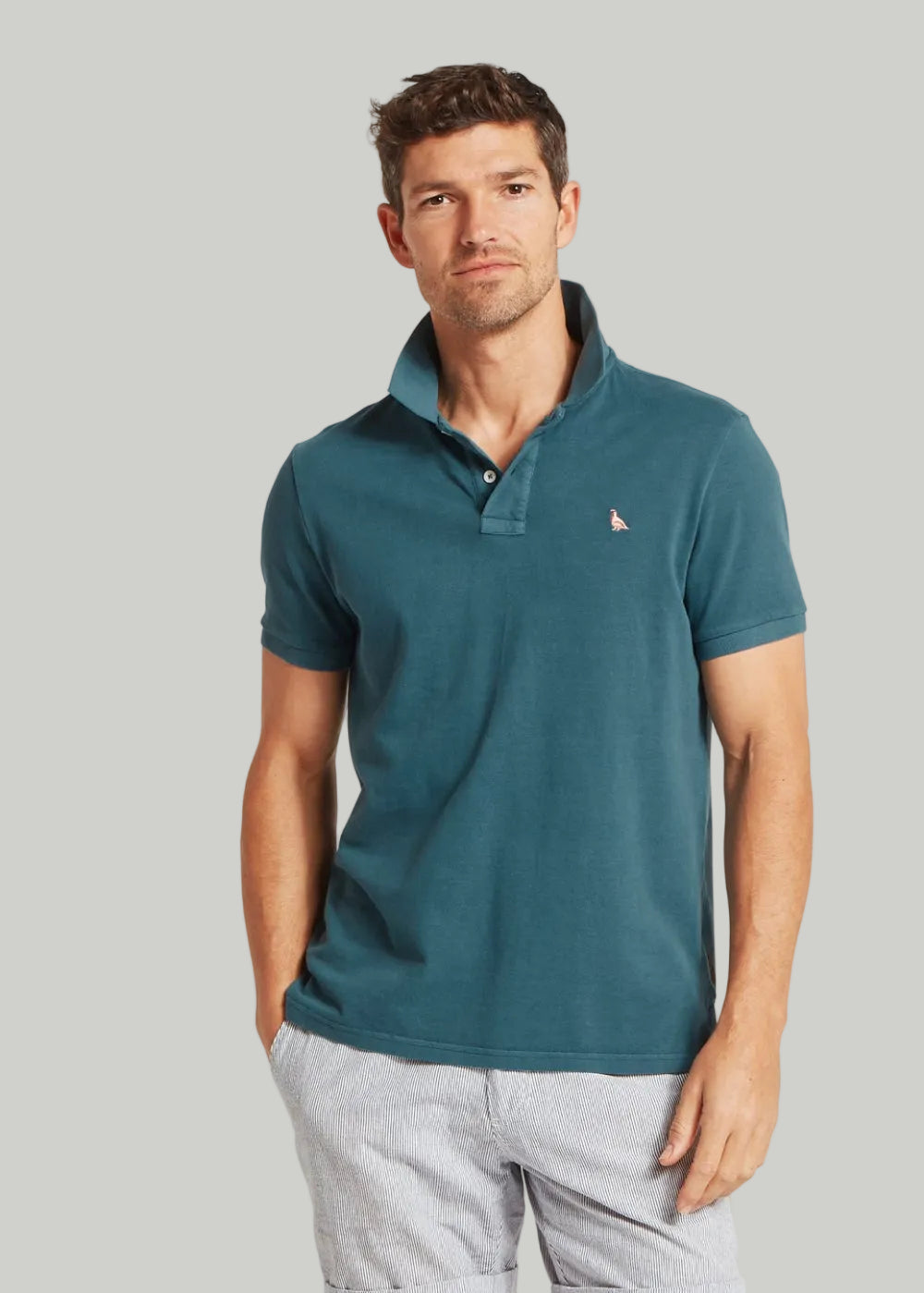 St Ives Jersey Garment Dyed Polo Shirt