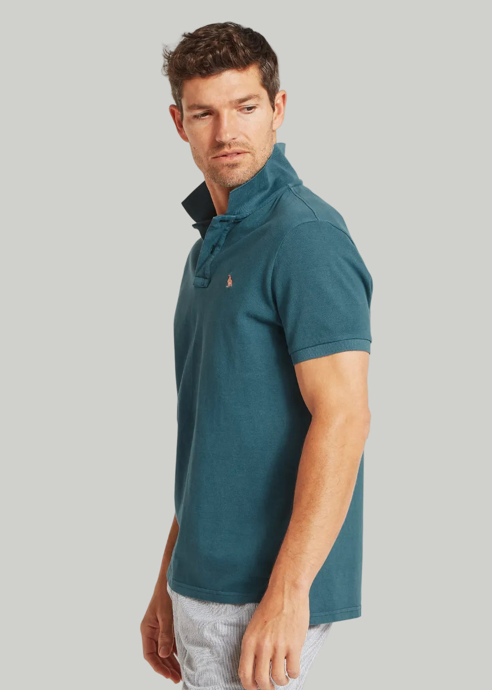 St Ives Jersey Garment Dyed Polo Shirt